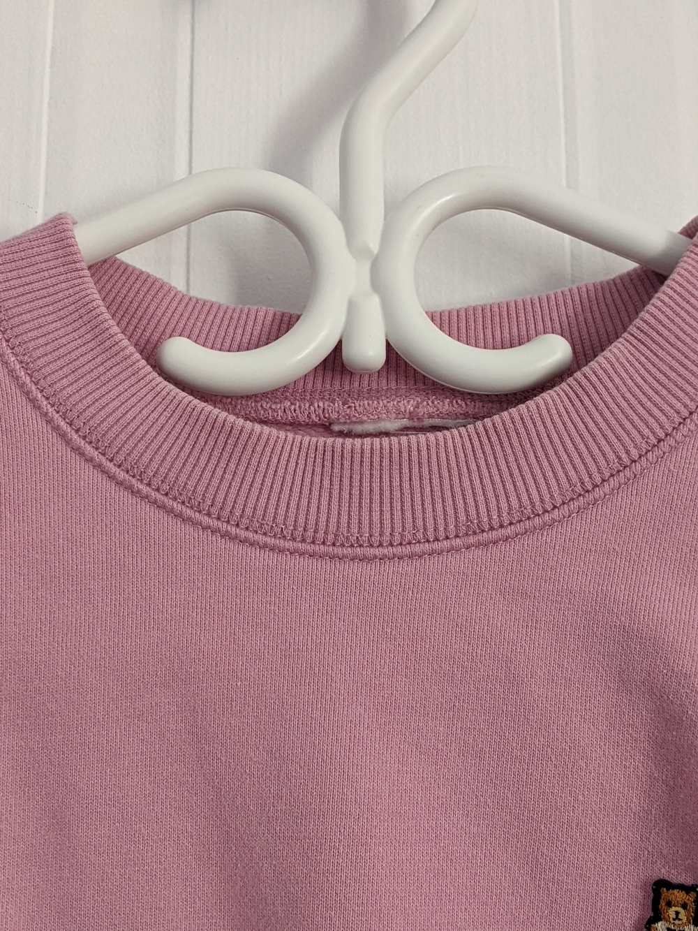 Teddy Fresh Pink Cropped Crewneck Sweatshirt - Picture 3 of 3